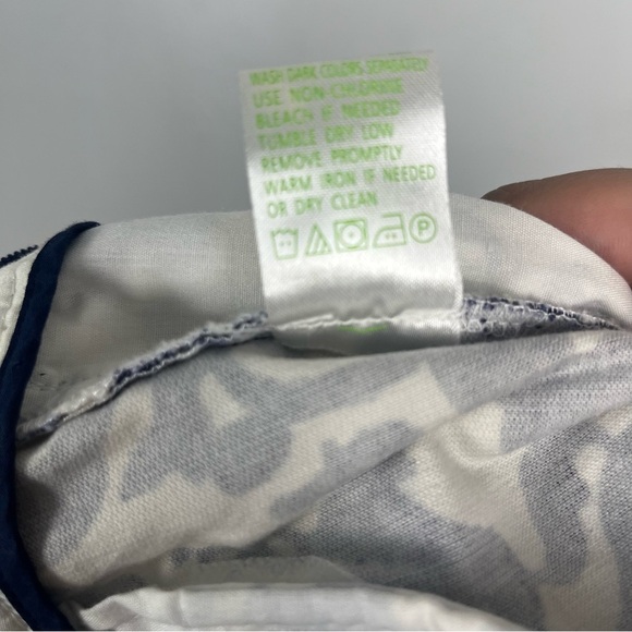 Lilly Pulitzer Palm Beach Fit Size 0 Womens Navy White Horse Corduroy Crop Pants - Picture 6 of 6